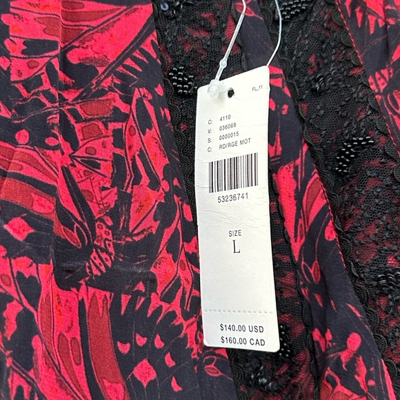 Anthropologie Bhanuni by Jyoti - Red and Black Blouse - Picture 7 of 12